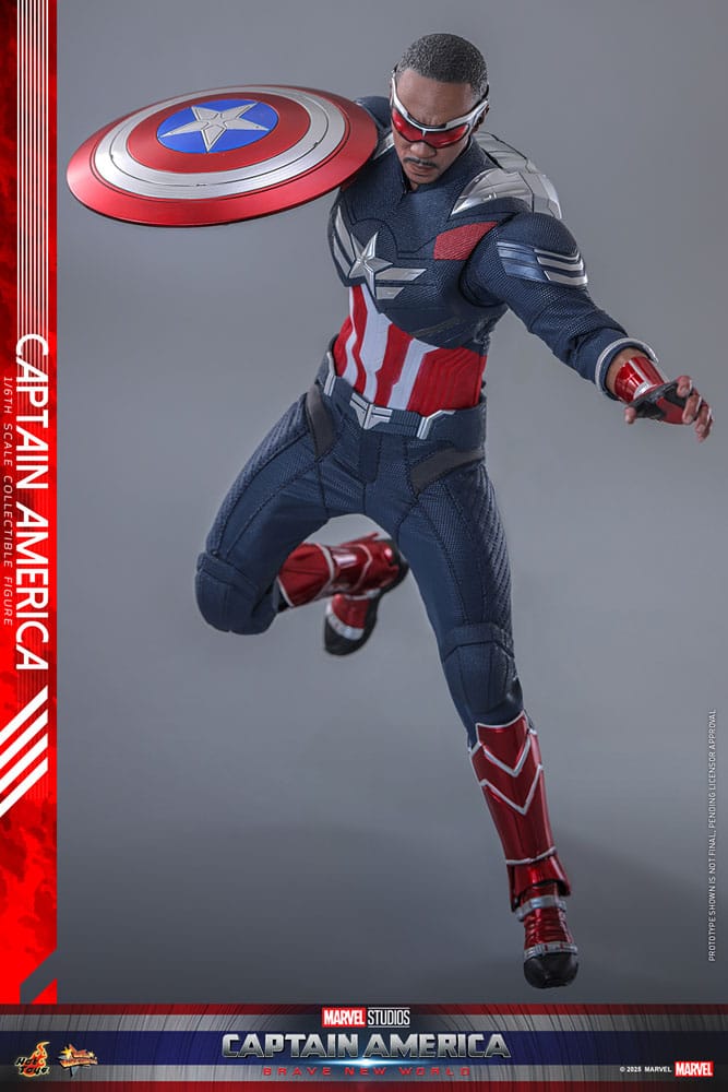 Captain America: Brave New World Movie Masterpiece Action Figure 1/6 Captain America 30 cm 4895228620309