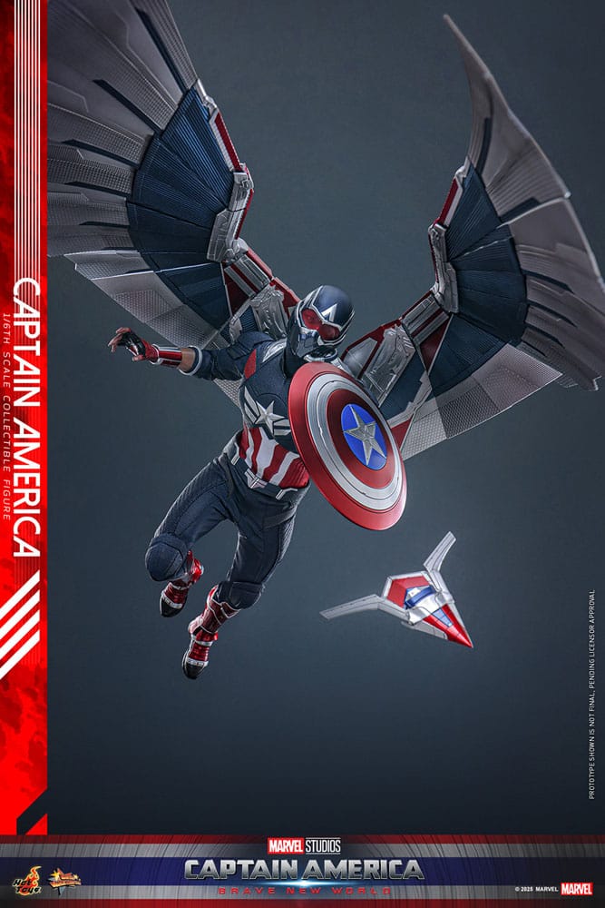 Captain America: Brave New World Movie Masterpiece Action Figure 1/6 Captain America 30 cm 4895228620309