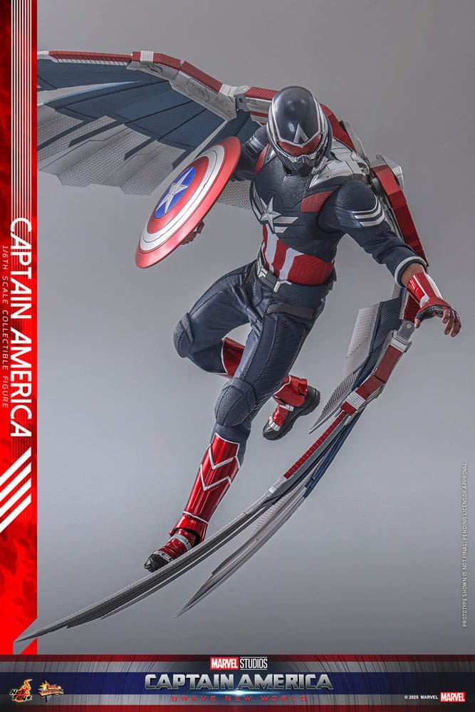 Captain America: Brave New World Movie Masterpiece Action Figure 1/6 Captain America 30 cm 4895228620309