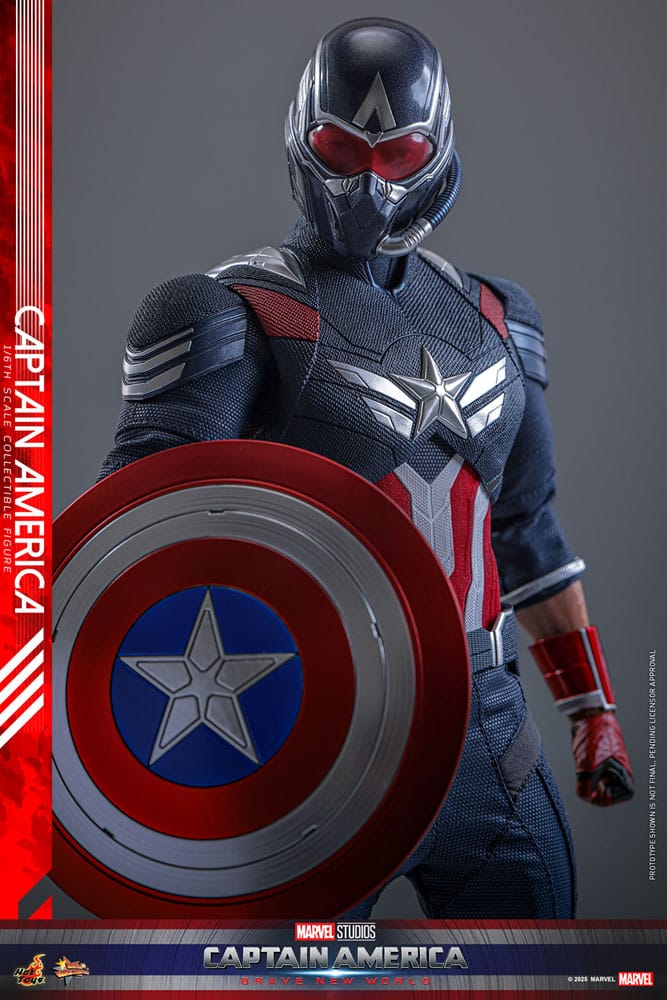 Captain America: Brave New World Movie Masterpiece Action Figure 1/6 Captain America 30 cm 4895228620309