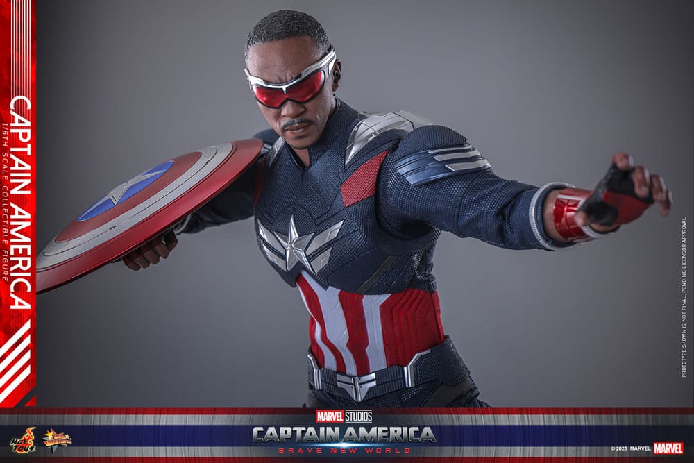 Captain America: Brave New World Movie Masterpiece Action Figure 1/6 Captain America 30 cm 4895228620309