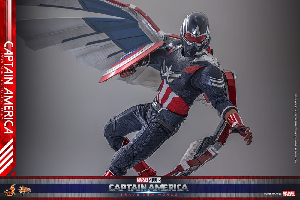 Captain America: Brave New World Movie Masterpiece Action Figure 1/6 Captain America 30 cm 4895228620309