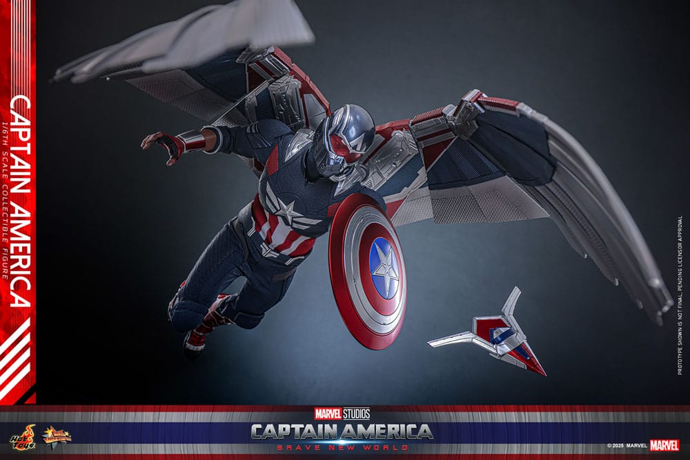 Captain America: Brave New World Movie Masterpiece Action Figure 1/6 Captain America 30 cm 4895228620309