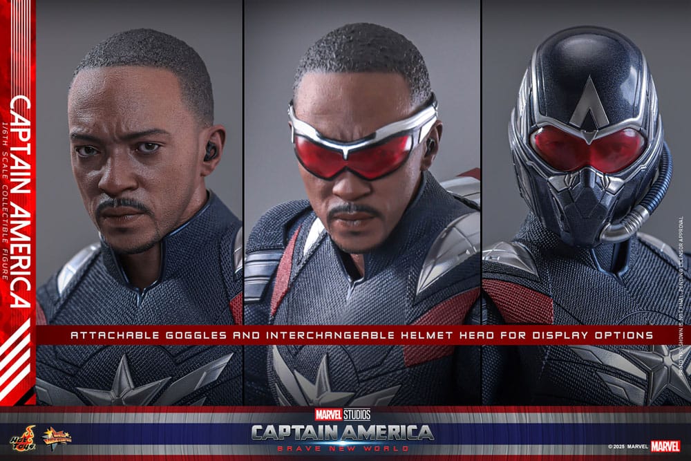 Captain America: Brave New World Movie Masterpiece Action Figure 1/6 Captain America 30 cm 4895228620309