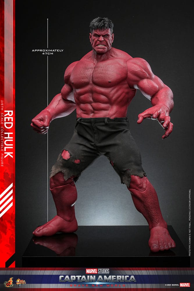 Captain America: Brave New World Movie Masterpiece Action Figure 1/6 Red Hulk 47 cm 4895228621276