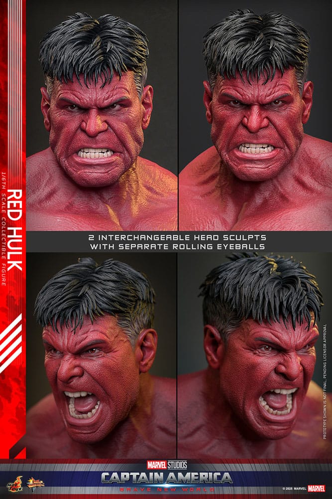 Captain America: Brave New World Movie Masterpiece Action Figure 1/6 Red Hulk 47 cm 4895228621276