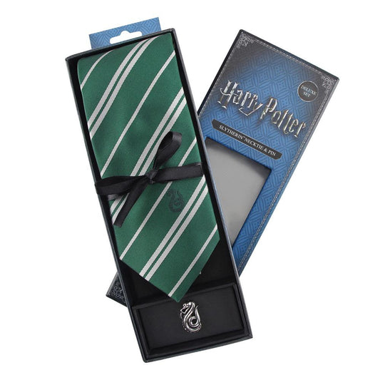 Harry Potter Tie & Metal Pin Deluxe Box Slytherin 4895205600652