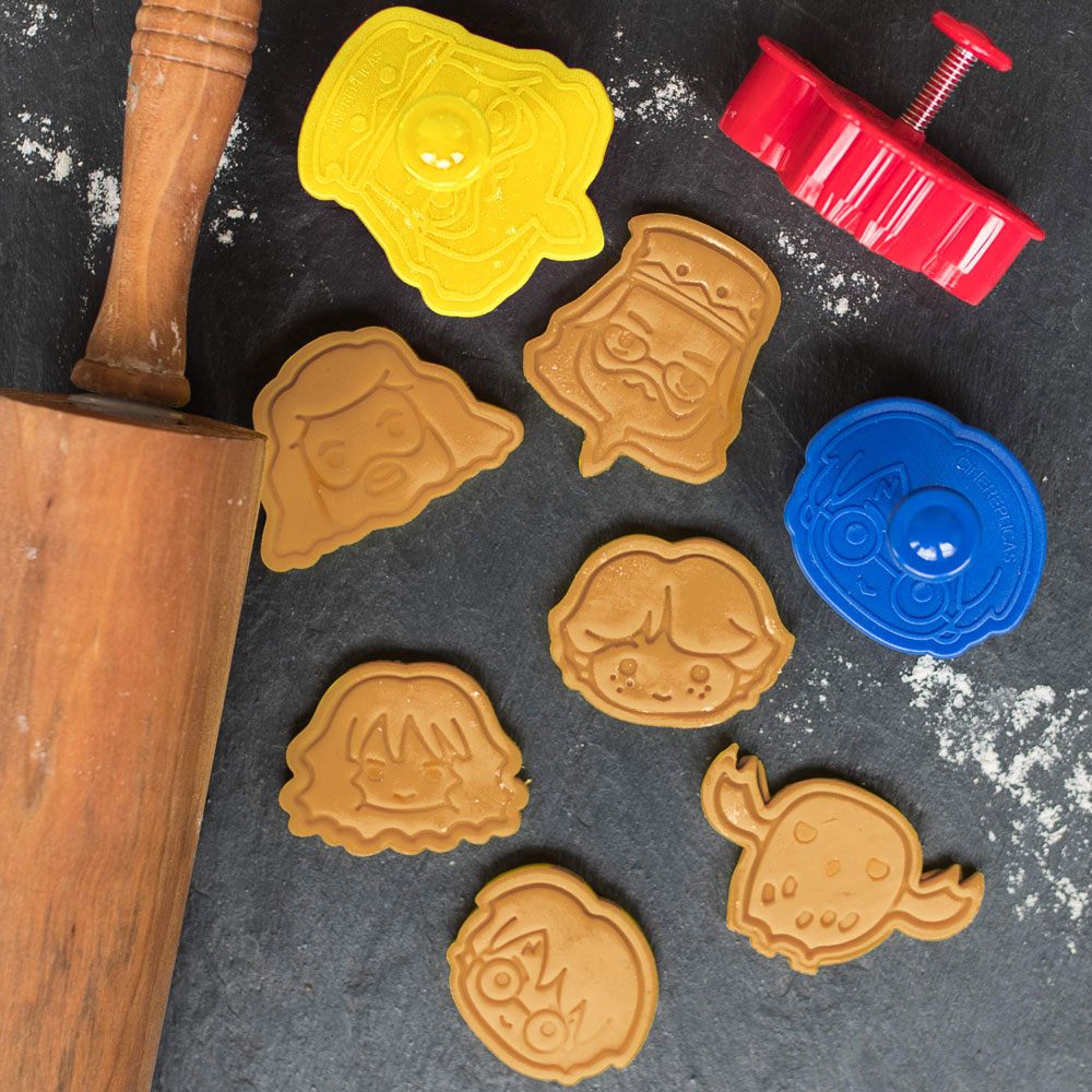 Harry Potter Cookie Cutter / Cookie Stamp 6-Pack Kawaii 4895205601284