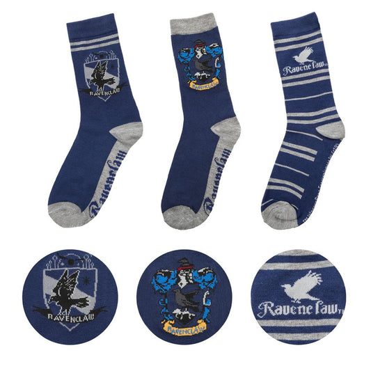 Harry Potter Socks 3-Pack Ravenclaw 4895205602724