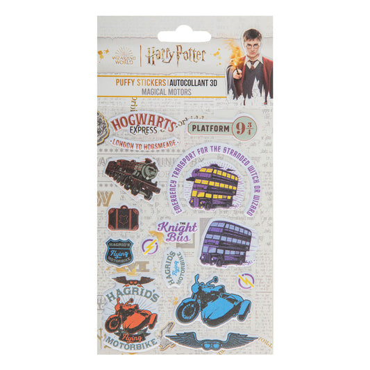 Harry Potter Puffy Sticker Magical Motors 4895205608986