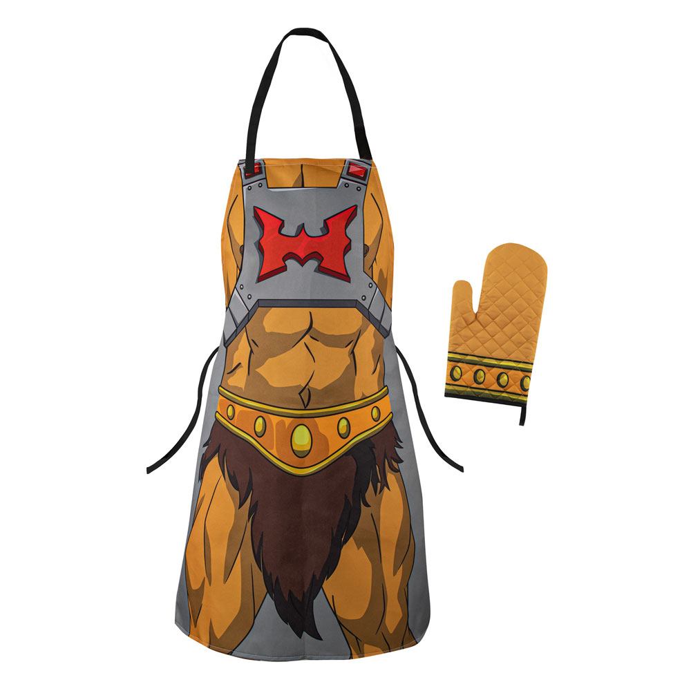 Masters of the Universe cooking apron with oven mitt He-Man 4895205610224