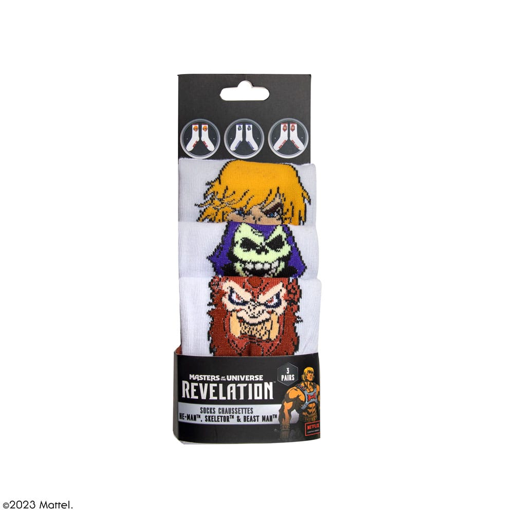 Masters of the Universe - Revelation: He-Man & Skeletor & Beast Man Socks Set of 3 4895205610453