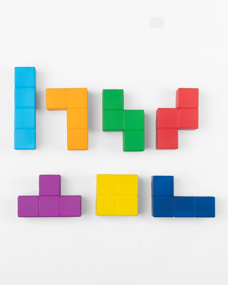 Tetris Stress Ball Colored Tetriminos 4251972809689