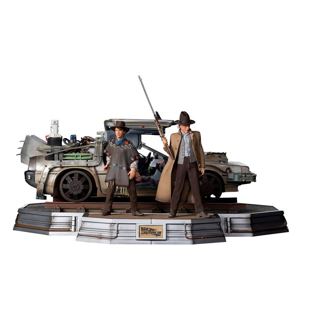 Back to the Future III Art Scale Statues 1/10 Full Set Deluxe 57 cm 0609963129478