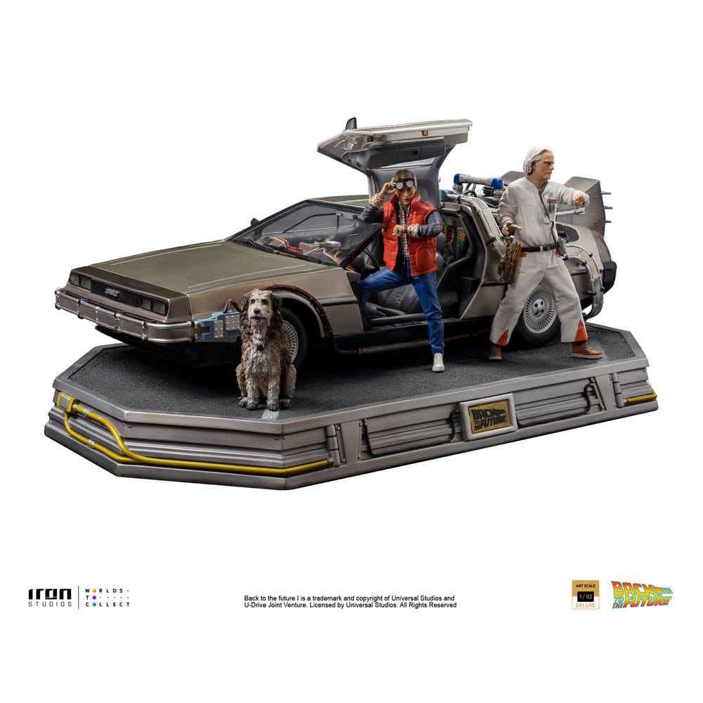 Back to the Future Art Scale Statue 1/10 DeLorean Full Set 23 cm 0618231953349