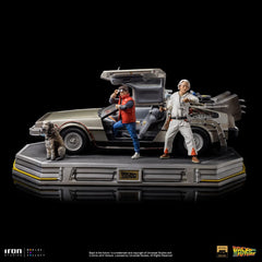 Back to the Future Art Scale Statue 1/10 DeLorean Full Set 23 cm 0618231953349