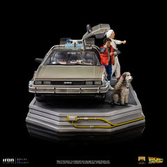 Back to the Future Art Scale Statue 1/10 DeLorean Full Set 23 cm 0618231953349