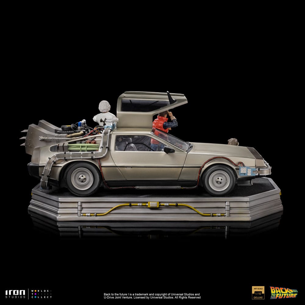 Back to the Future Art Scale Statue 1/10 DeLorean Full Set 23 cm 0618231953349