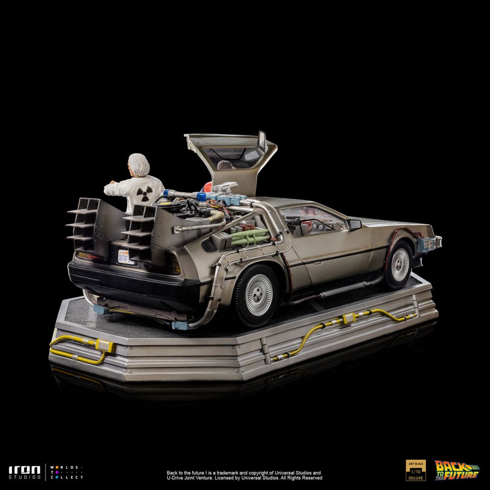 Back to the Future Art Scale Statue 1/10 DeLorean Full Set 23 cm 0618231953349