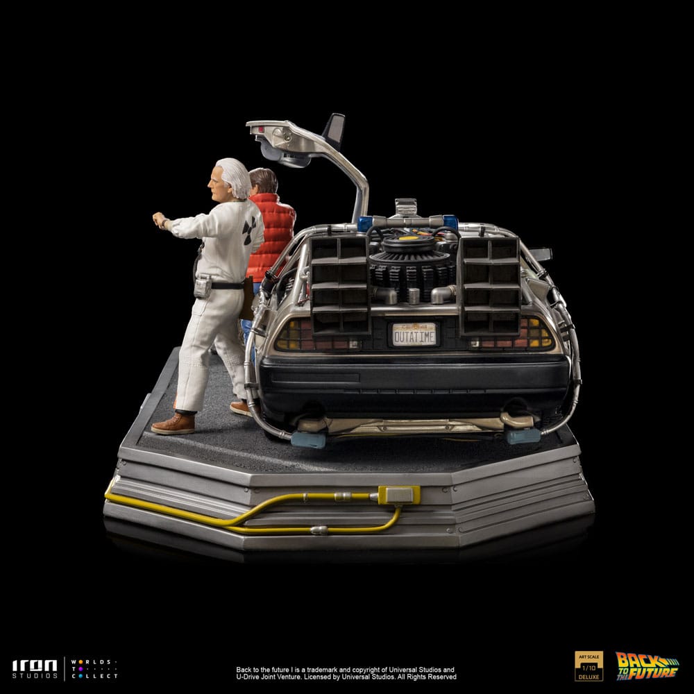 Back to the Future Art Scale Statue 1/10 DeLorean Full Set 23 cm 0618231953349