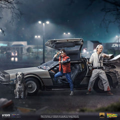 Back to the Future Art Scale Statue 1/10 DeLorean Full Set 23 cm 0618231953349