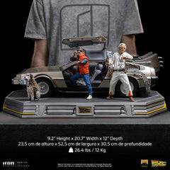 Back to the Future Art Scale Statue 1/10 DeLorean Full Set 23 cm 0618231953349