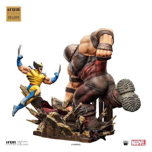 Marvel BDS Art Scale Statue 1/10 Wolverine vs Juggernaut heo EU Exclusive 30 cm 0618231953479