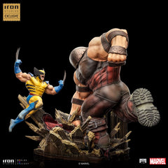 Marvel BDS Art Scale Statue 1/10 Wolverine vs Juggernaut heo EU Exclusive 30 cm 0618231953479