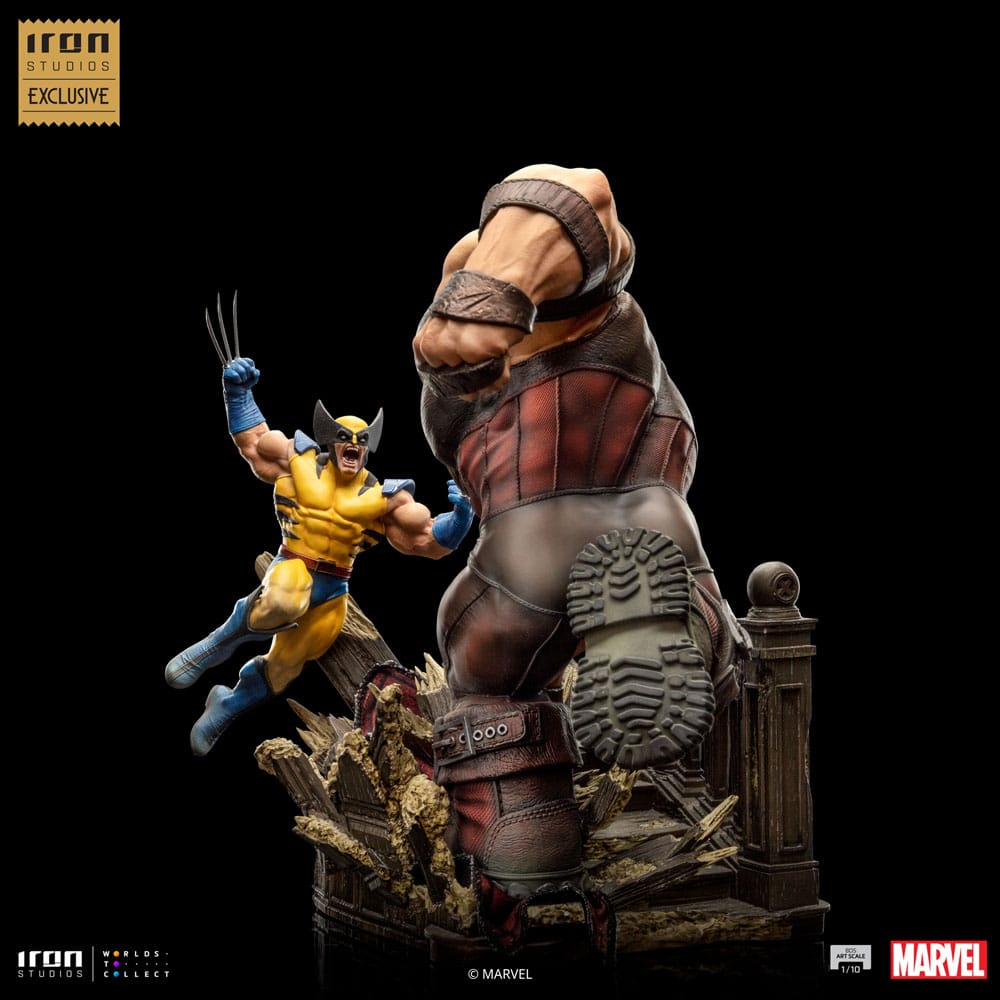 Marvel BDS Art Scale Statue 1/10 Wolverine vs Juggernaut heo EU Exclusive 30 cm 0618231953479