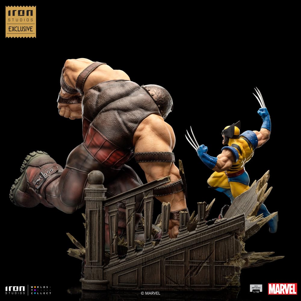 Marvel BDS Art Scale Statue 1/10 Wolverine vs Juggernaut heo EU Exclusive 30 cm 0618231953479