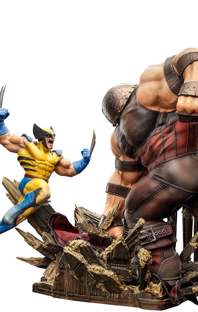 Marvel BDS Art Scale Statue 1/10 Wolverine vs Juggernaut heo EU Exclusive 30 cm 0618231953479