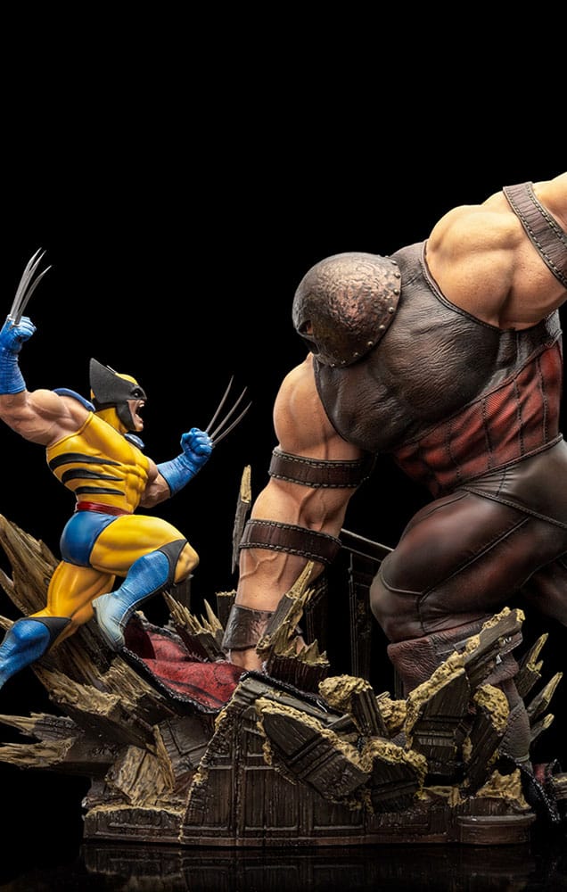 Marvel BDS Art Scale Statue 1/10 Wolverine vs Juggernaut heo EU Exclusive 30 cm 0618231953479