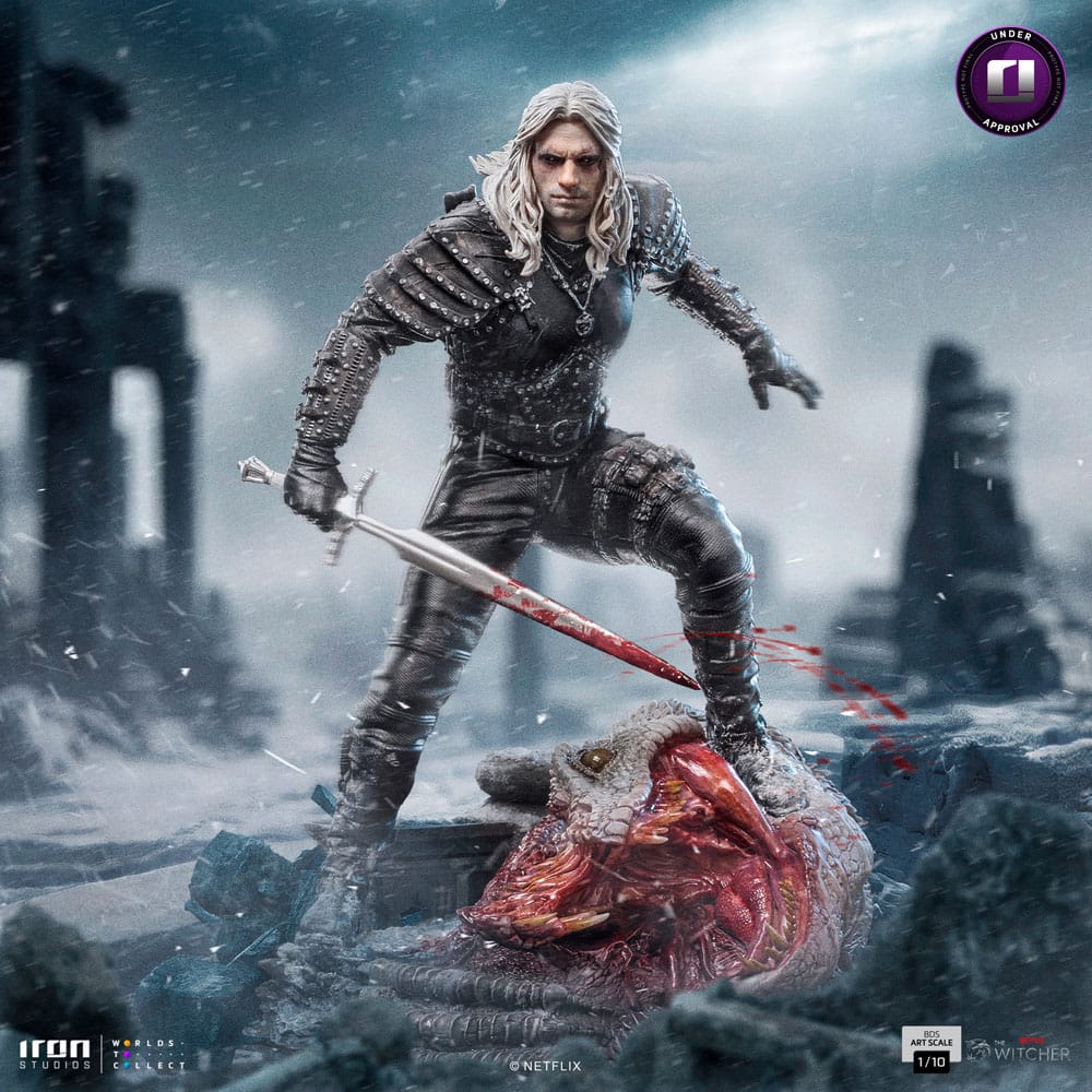 The Witcher BDS Art Scale Statue 1/10 Geralt of Riva 33 cm 0618231953875