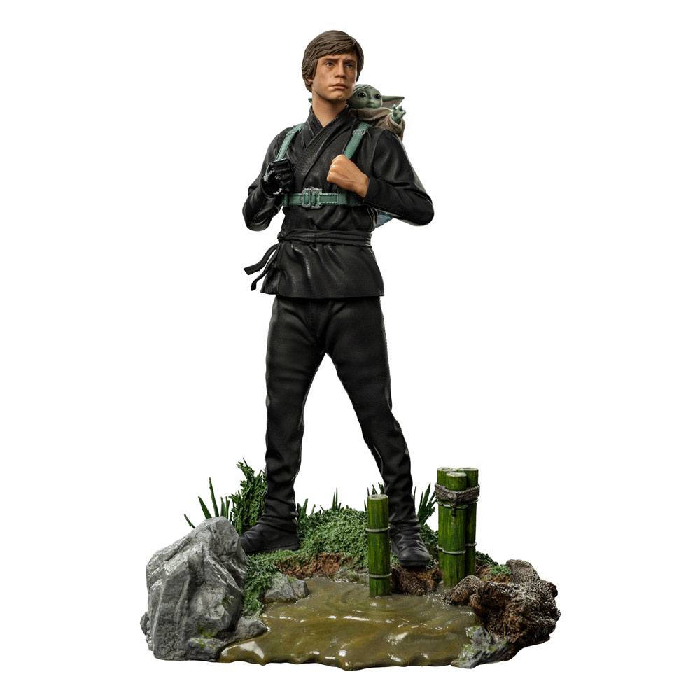 Star Wars Book of Boba Fett Art Scale Statue 1/10 Luke Skywalker & Grogu Training 20 cm 0618231952502