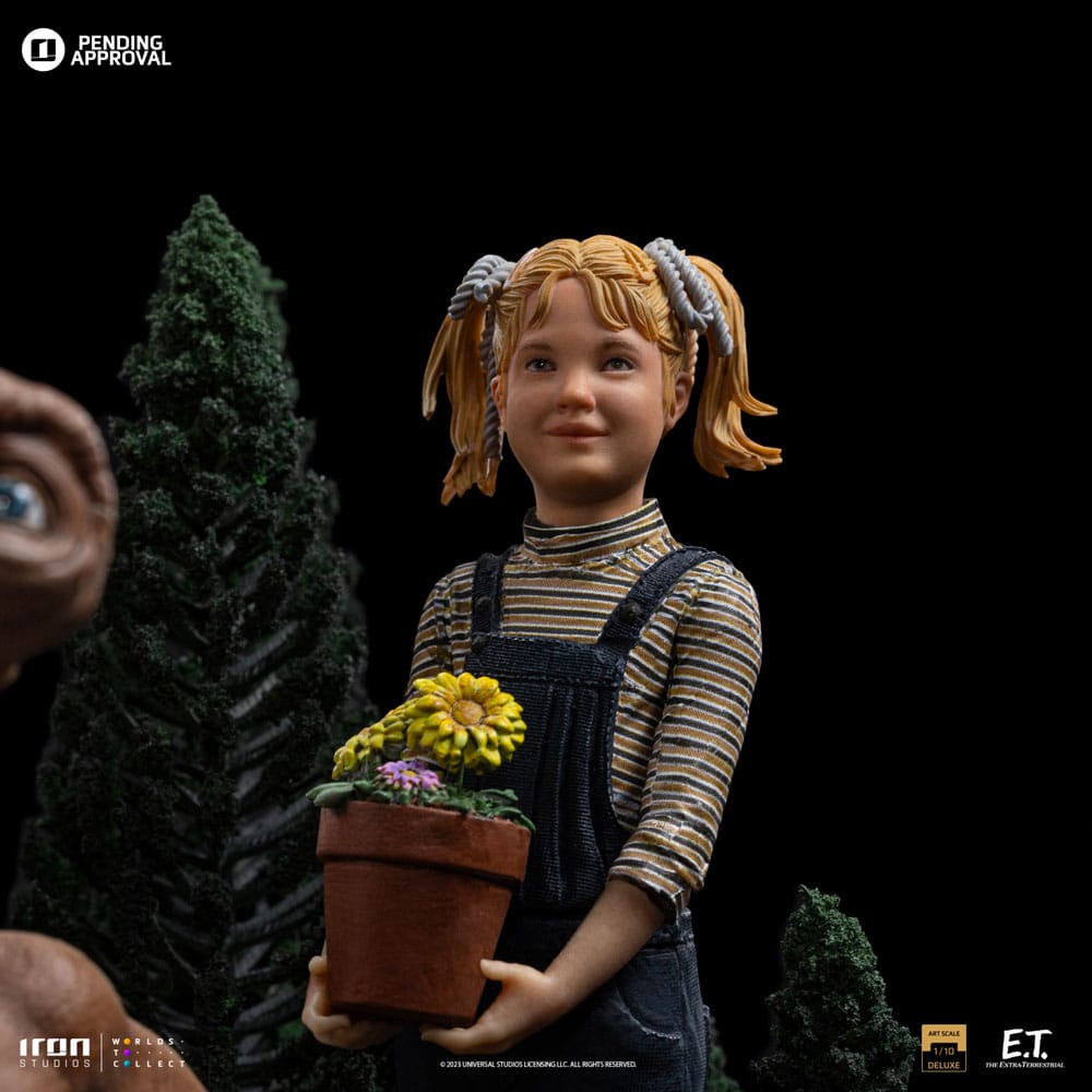 E.T. The Extra-Terrestrial Deluxe Art Scale Statue 1/10 E.T., Elliot and Gertie 19 cm 0618231954513