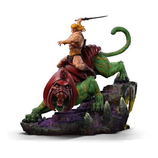 Masters of the Universe Deluxe Art Scale Statue 1/10 He-man and Battle Cat 31 cm 0618231954957