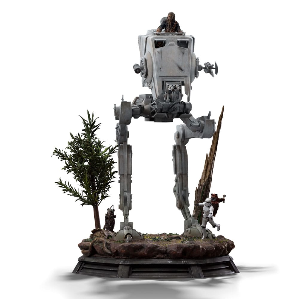 Star Wars Demi Art Scale Statue 1/20 AT-ST and Chewbacca 53 cm 0618231956449