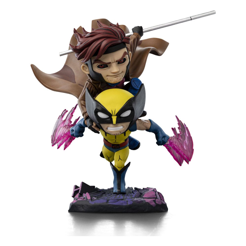 X-Men 97 Mini Co. PVC Figure Gambit and Wolverine 23 cm 0618231956494