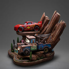 Cars Deluxe Art Scale Statue 1/10 Lightning Mcqueen & Tow Mater 31 cm 0618231956708