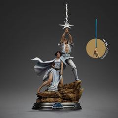 Star Wars Deluxe Art Scale Statue 1/10 Luke and Leia 41 cm 0618231957019