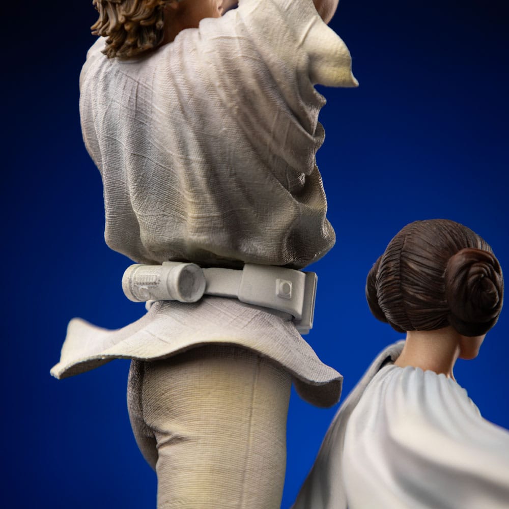 Star Wars Deluxe Art Scale Statue 1/10 Luke and Leia 41 cm 0618231957019