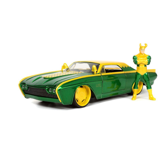 Marvel Diecast Model 1/24 Ford Thunderbird Loki 4006333080333