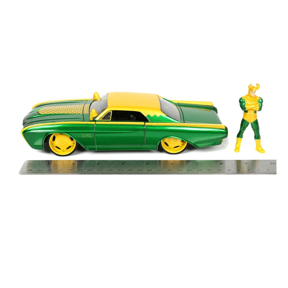 Marvel Diecast Model 1/24 Ford Thunderbird Loki 4006333080333