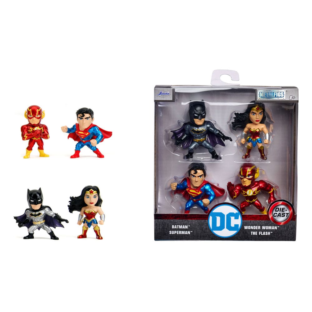 DC Comics Nano Metalfigs Diecast Mini Figures 4-Pack Wave 1 4 cm 4006333088308