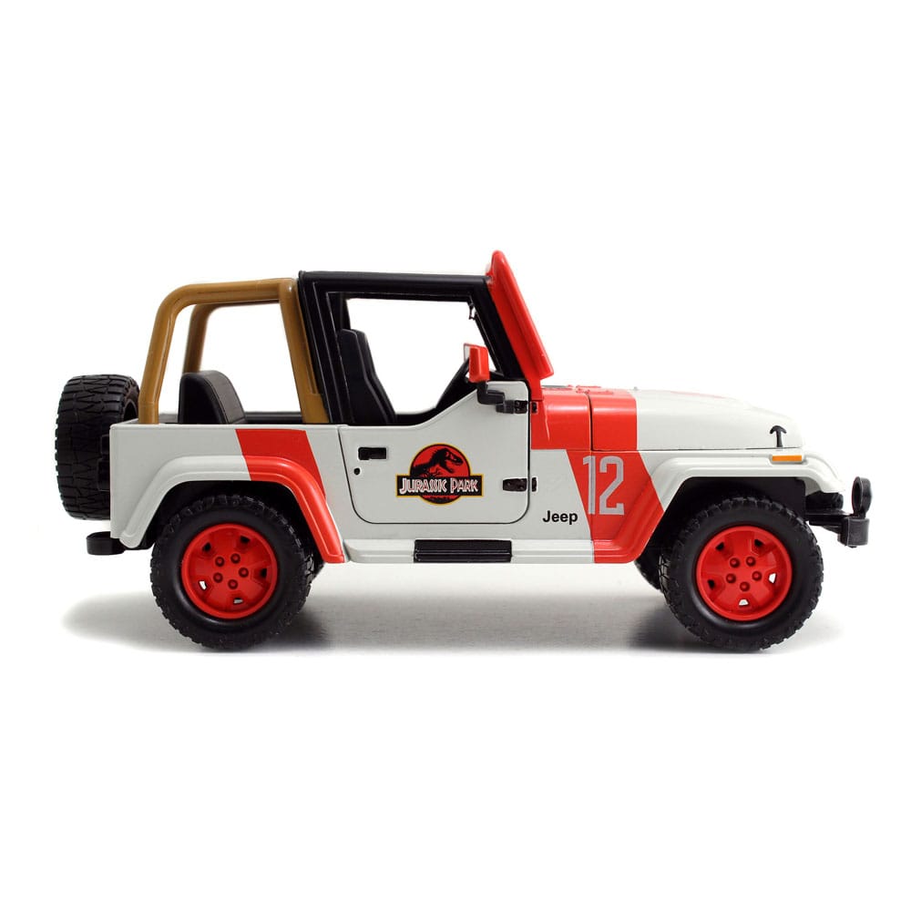 Jurassic World Diecast Model 1/24 1992 Jeep Wrangler 4006333080463
