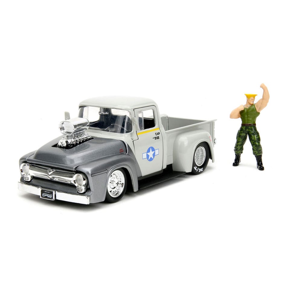 Street Fighter Diecast Model 1/24 1956 Ford Pickup Guile 4006333084591