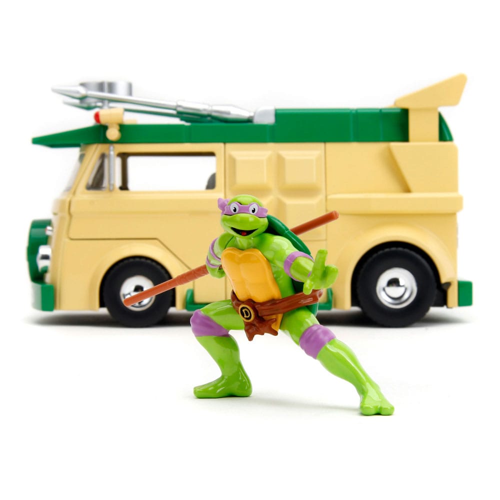 Teenage Mutant Ninja Turtles Diecast Model 1/24 Donatello & Party Wagon 4006333084645