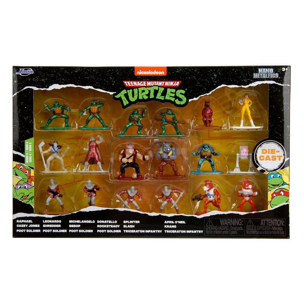 Teenage Mutant Ninja Turtles Nano Metalfigs Diecast Mini Figures 18-Pack Wave 2 4 cm 4006333088476