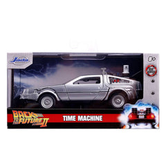 Back to the Future II Hollywood Rides Diecast Model 1/32 DeLorean Time Machine 0801310305416