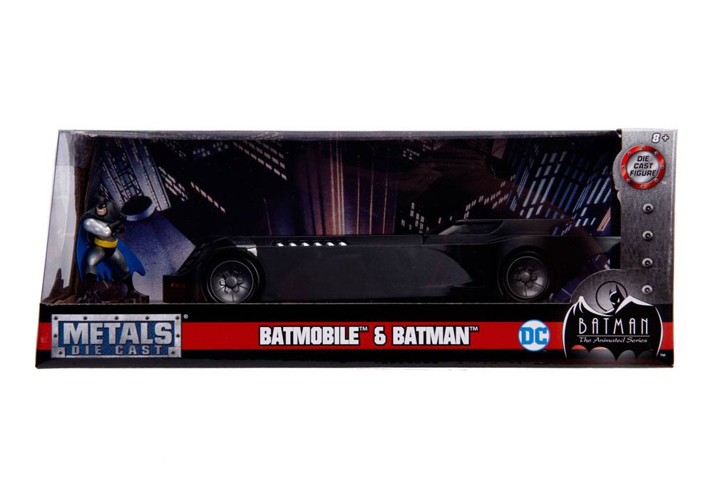 Batman Animated Series Metals Diecast Model 1/24 Batmobile with figure 0801310309162